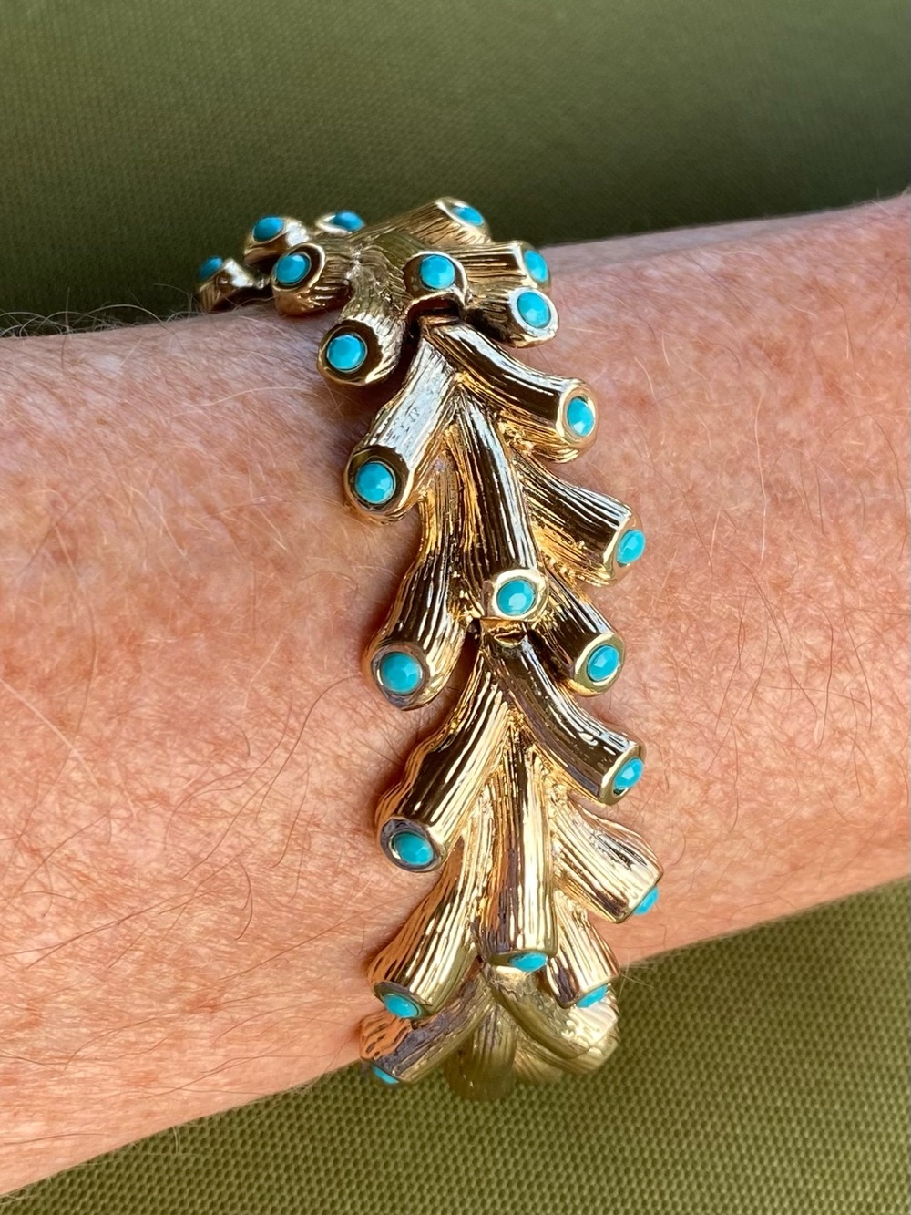 Lilly Pulitzer Gold-Tone Bracelet with Turquoise Accents